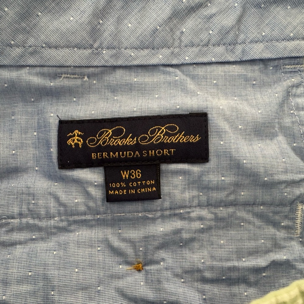 Brooks Brothers Washed Stretch Cotton Seersucker Shorts - Picture 11 of 12